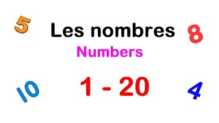 Numbers in french 1  20 Les nombres 1  20 [upl. by Eagle637]