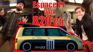 Un V10 de 820ch dans un monospace  VOICI LINCROYABLE ESPACE F1  Vilebrequin [upl. by Ayenet417]