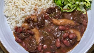 Jamaican Meatless Stew Peas Stew Peas W Veggie Chunks 🔥🔥 [upl. by Japha]