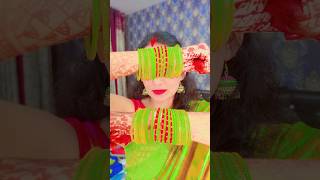 My karwachauth pooja look😍viralvideokarvachauth karwachauthspecialsong love youtubeshorts [upl. by Einahpets]