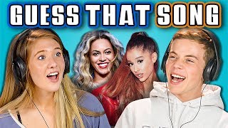 TEENS GUESS THAT SONG CHALLENGE 4 REACT [upl. by Canty]