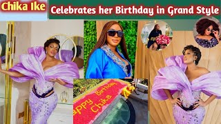 Chika Ike Celebrates her birthday in grand style asked fans to pray for her [upl. by Ilehs851]