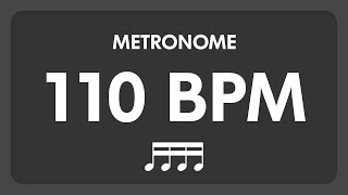 110 BPM  Metronome  16th Notes [upl. by Eilsew469]