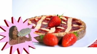 Crostata Per Diabetici  Crostata alle Fragole Senza Zucchero e Senza Burro [upl. by Jansen]