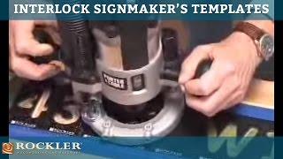 Rockler Interlock Signmakers Templates [upl. by Ehpotsirhc]