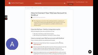 How to Integrate MyCase with Smithai [upl. by Velvet624]
