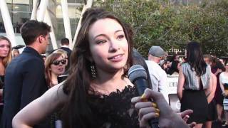 HQ Jodelle Ferland Interview Exclusive Bree Tanner at the Eclipse Premiere [upl. by Eserehc148]