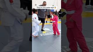 They’re the same age jiujitsu wrestling bjj ufc mma martialarts kids fatherdaughter [upl. by Sadirah]