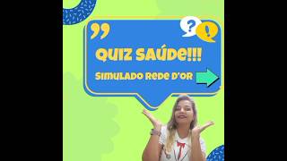 Simulado rede dor quiztime enfermagem técnicodeenfermagem [upl. by Alius]