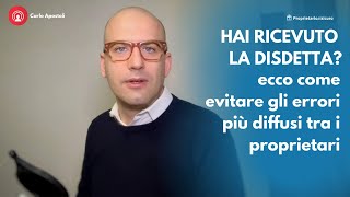 Disdetta dell’affitto come evitare gli errori più diffusi [upl. by Eulalia]