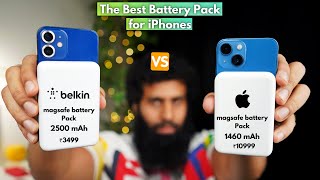 Belkin MagSafe Power Bank vs Apple MagSafe Battery Pack Comparison [upl. by Oinolopa794]