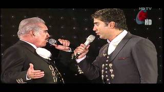 Alejandro amp Vicente Fernandez  Perdón en vivo HD [upl. by Ojybbob]