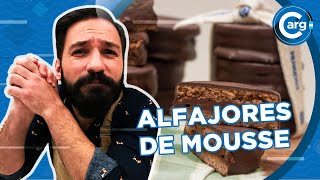 RECETA DE ALFAJORES DE MOUSSE DE CHOCOLATE Y COÑAC [upl. by Burnett187]