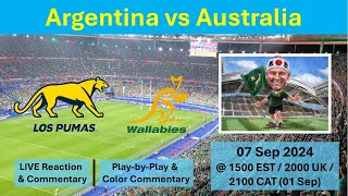 Argentina vs Australia  The Rugby Championship  07 Sep 2024 [upl. by Ylra]