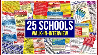 25 Private Schools Teachers Recruitment 202425  Walkininterview  Delhi NCR  Apply now [upl. by Radcliffe795]