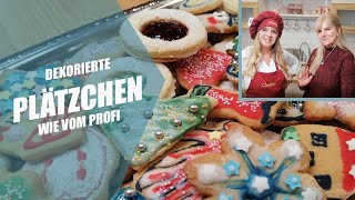 Dekorierte Plätzchen wie vom Profi  Plätzchen verzieren und dekorieren wie ein Nageldesigner [upl. by Werd]