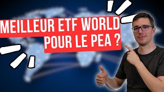 Quel est le meilleur ETF MSCI World sur PEA  iShares vs Amundi [upl. by Russian]