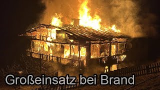 🔥 Vollbrand von Wohnhaus in Oberau 🚒 [upl. by Akirahs]