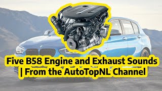 Five B58 Engine and Exhaust Sounds  Videos From AutoTopnl channel [upl. by Laurel]