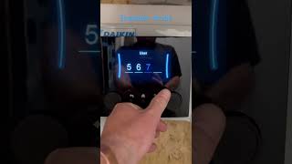 Installer mode Daikin Altherma 3 heatpumps daikin settings [upl. by Augustine769]