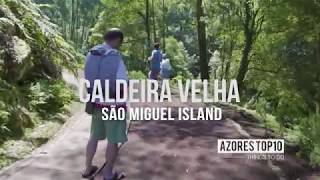 Caldeira velha  São Miguel  island activities  Azores Top 10 Things To Do [upl. by Enenej51]