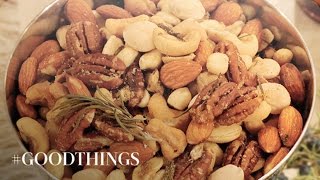 Good Things Brown Butter Assorted Nuts  Martha Stewart [upl. by Odlavso]