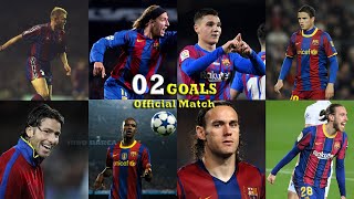 Barcelona Player who only score 2 goal for FC Barcelona Abidal Milito Maxi Lopez Mingueza [upl. by Barbra]