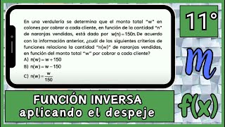 1️⃣0️⃣ Funciones Inversas para la Prueba Estandarizada de Matemáticas MEP  Problemas [upl. by Home]