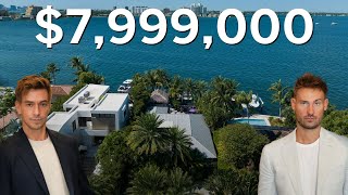 Iniside 7999 MILLION Waterfront Estate in Miami Beach  2440 N Shore Terrace [upl. by Hayilaa]