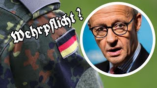 Wehrpflicht bei der Bundeswehr   Das fordert die CDU mit Chef Friedrich Merz Meine kurze Meinung [upl. by Hameean]