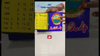 DIY Table top Calendar diycrafts diycalendar shorts ytshorts [upl. by Nylrahc]