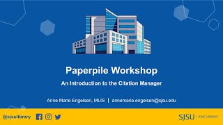 Getting Started with Paperpile Workshop [upl. by Fortuna]