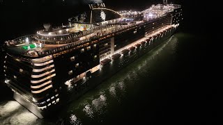 Msc Preziosa departing Southampton October 25th 2024 [upl. by Donny551]