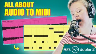 5 Ways To Convert Audio To MIDI In Ableton Live Feat Dubler 2 [upl. by Lramaj]