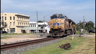 Union Pacific Manifest Passing through Navasota TX  9324 [upl. by Puff997]