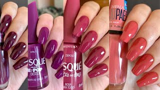 ideias de manicure  cores da moda  52 cores de unhas pintadas  lindas unhas [upl. by Hnirt]