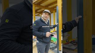 Der Start ist das wichtigste beim Doppelstabmattenzaun aufstellen handwerk diy zaun [upl. by Oiramej426]