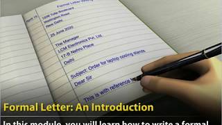 Class 11 English Formal Letter An Introduction [upl. by Myer]