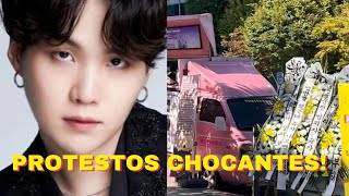 PROTESTOS CHOCANTES Fãs EXIGEM a SAÍDA de Suga do BTS 😱 Veja a RESPOSTA do ARMYquot [upl. by Ballman]