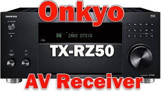 Onkyo TX RZ50 9 2 Channel THX Certified AV Receiver [upl. by Marchal384]