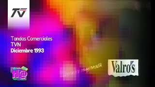 Tandas Comerciales TVN Diciembre 1993 [upl. by Anwat149]