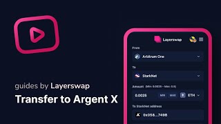 Transfer to Argent X StarkNet wallet [upl. by Domini]