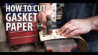 How to cut gasket paper [upl. by Jaquith566]