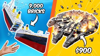 DESTROYING the worlds BIGGEST LEGO SETS [upl. by Nav]