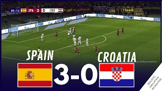 España 30 Croacia  UEFA EURO 2024  Highlights  Simulación de videojuego [upl. by Atinit]