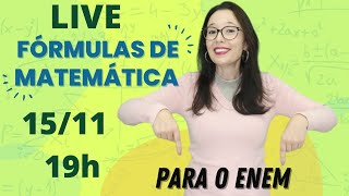 TODAS AS FÓRMULAS DE MATEMÁTICA QUE VOCÊ PRECISA SABER PARA O ENEM Professora Angela Matemática [upl. by Zeke]