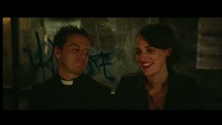 Fleabag  Fleabag and hot priest bus stop scene  final episode [upl. by Soalokin]