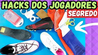 HACKS E MACETES PARA CHUTEIRAS FUTSAL CAMPO E SOCIETY😲 PROFISSIONAIS USAM ESSES TRUQUES‼ TESTA AÍ👍 [upl. by Murry86]