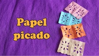 Papel Picado Miniatura  Diseños Faciles [upl. by Ailem]