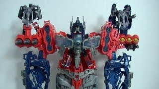 Optimus Maximus  Transformers Prime Cyberverse playset review [upl. by Nedyrb]